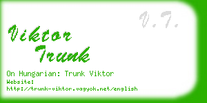 viktor trunk business card